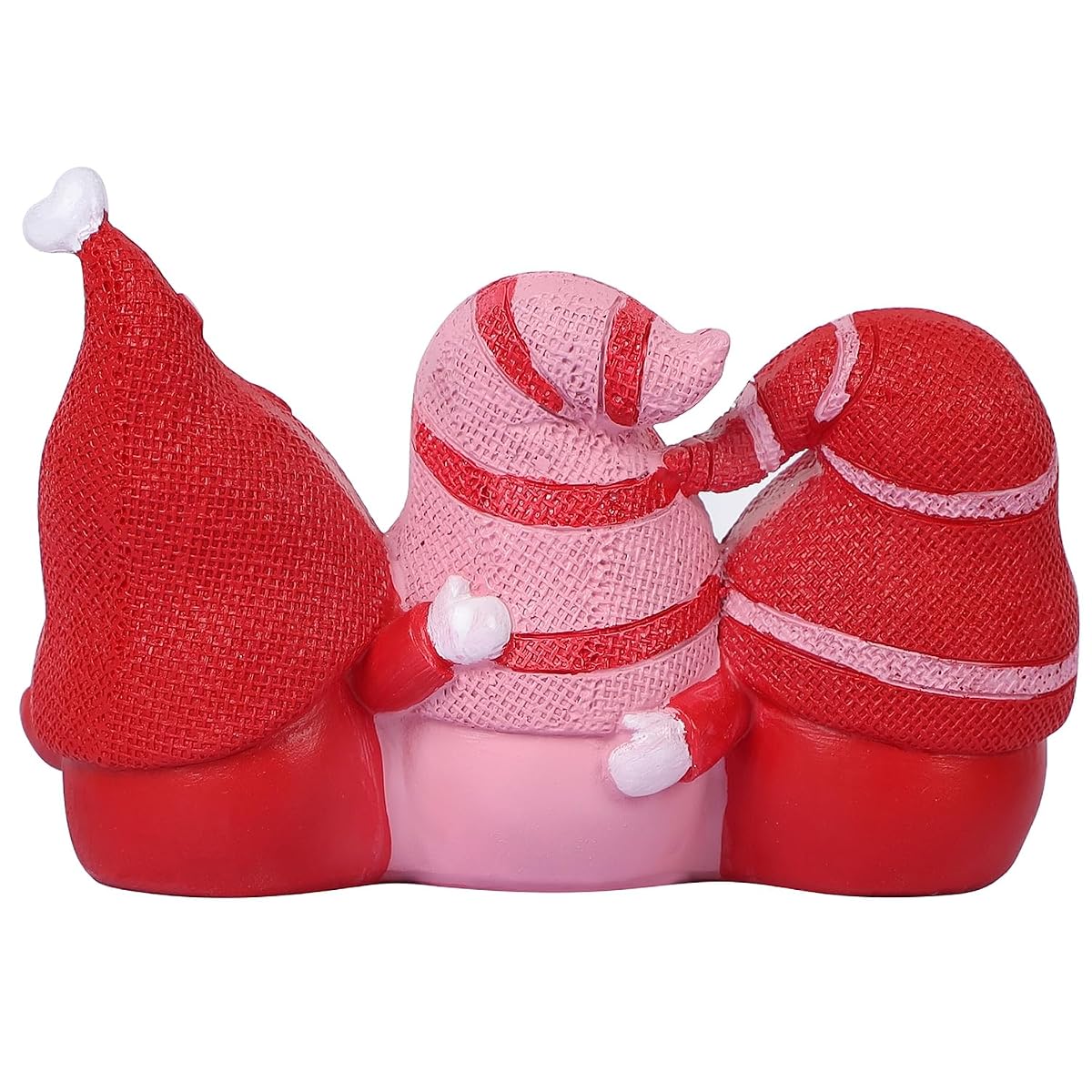 Juegoal Valentines Gnomes Statue, I Love U Red Resin Gnome Valentine Decor, Valentine Gift Tabletop Ornament, Swedish Tomte Handmade Bride and Groom Gifts for Him Home Table Decoration - detail image 5