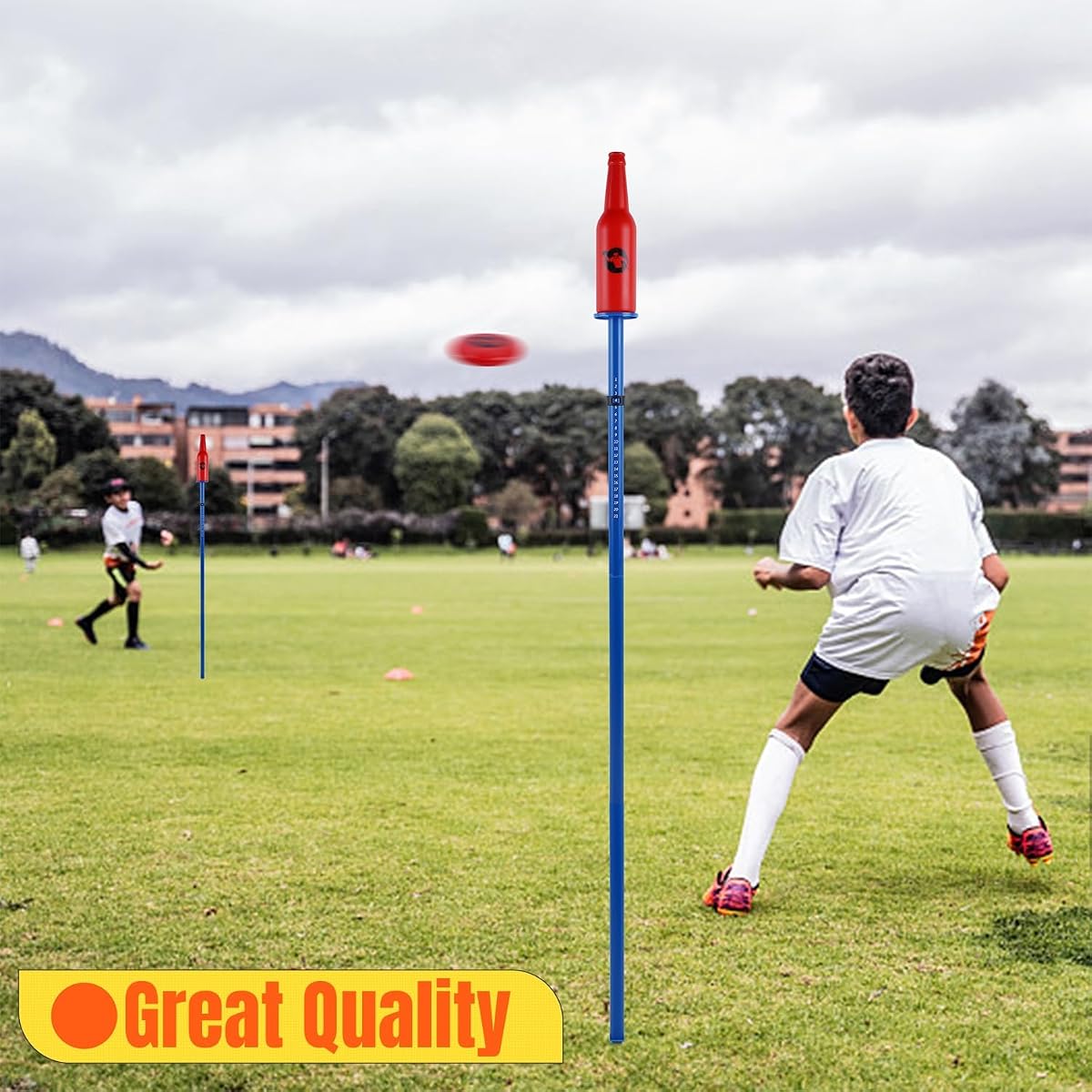 Juegoal Outdoor Flying Disc Game Set, Yard Games Set, Outside Fun Disc Toss Game for Beach Lawn Backyard Park Camping - 细节图 6