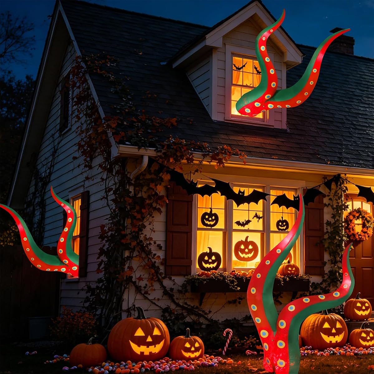 Juegoal Halloween Inflatables Octopus Tentacle, Outdoor Halloween Decor - imagem de detalhe 5