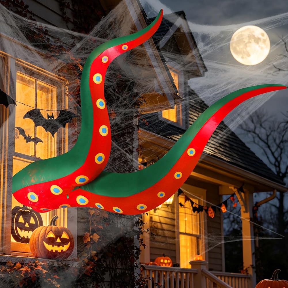 Juegoal Halloween Inflatables Octopus Tentacle, Outdoor Halloween Decor ?