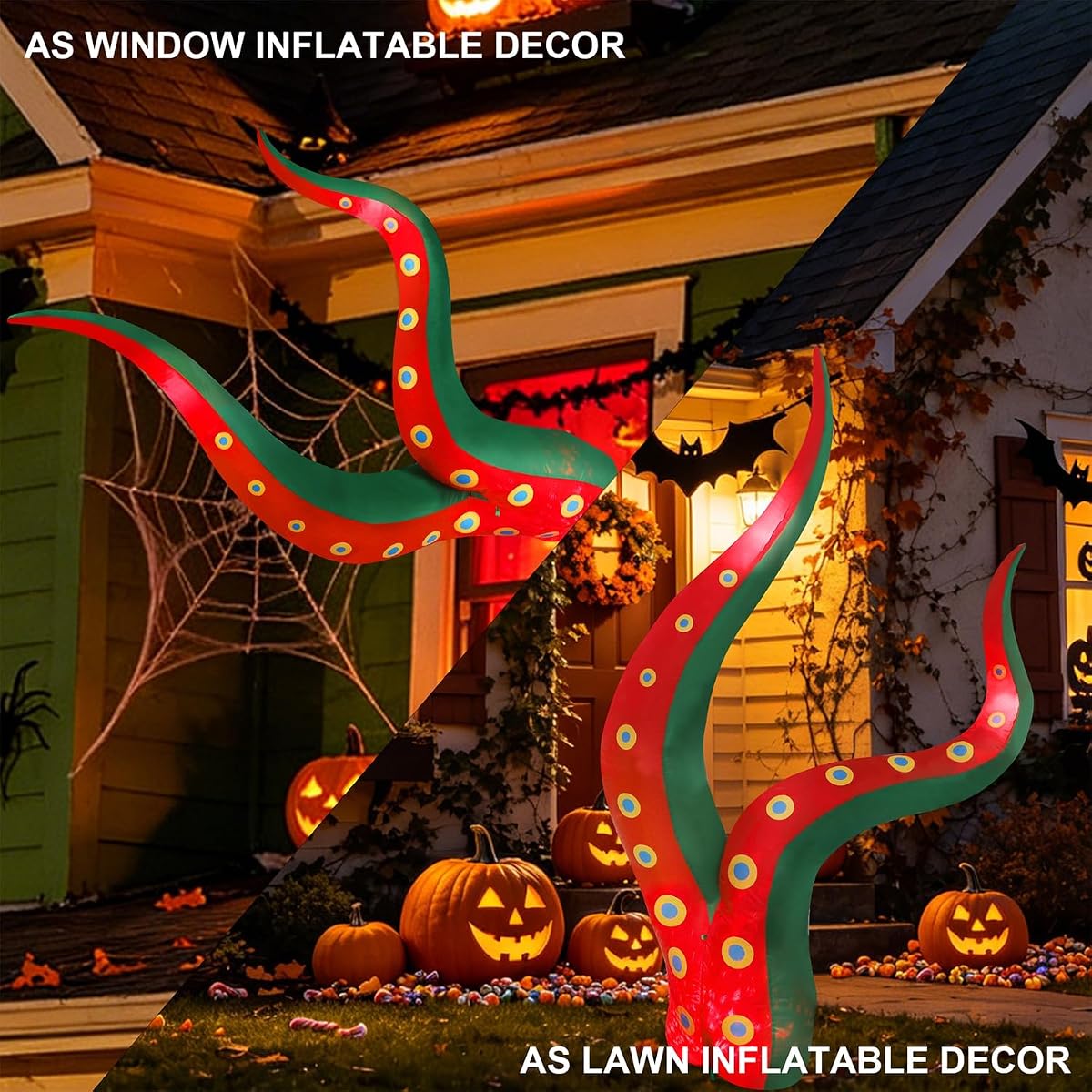 Juegoal Halloween Inflatables Octopus Tentacle, Outdoor Halloween Decor - imagem de detalhe 6